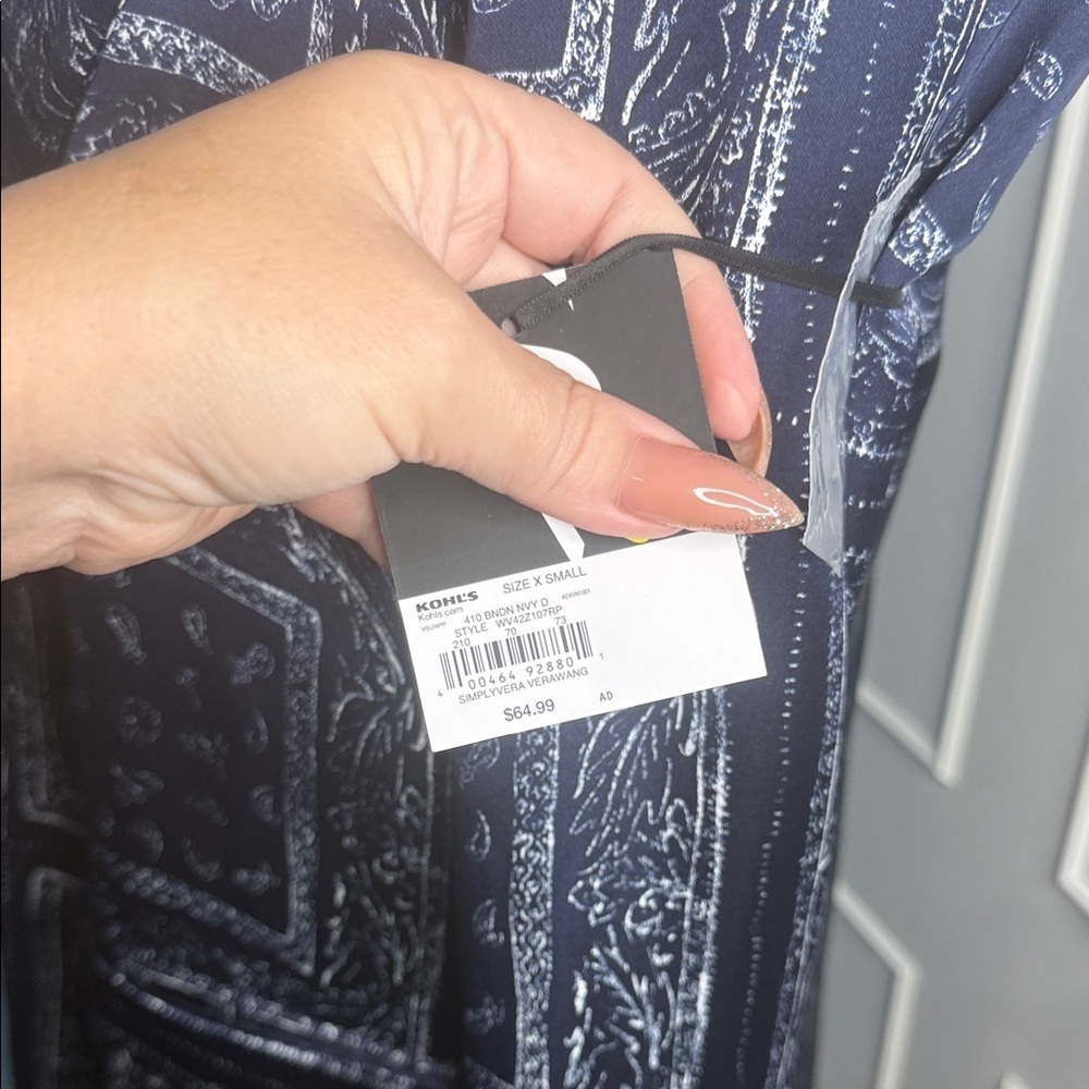 Navy Patterned Jacket - Picture 7 of 10